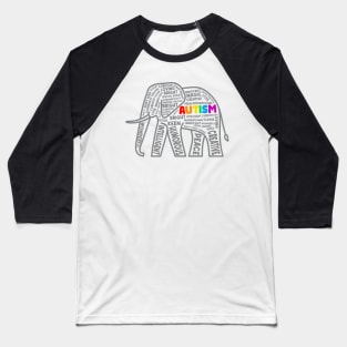 Elephant Autism Awareness Gift for Birthday, Mother's Day, Thanksgiving, Christmas Baseball T-Shirt